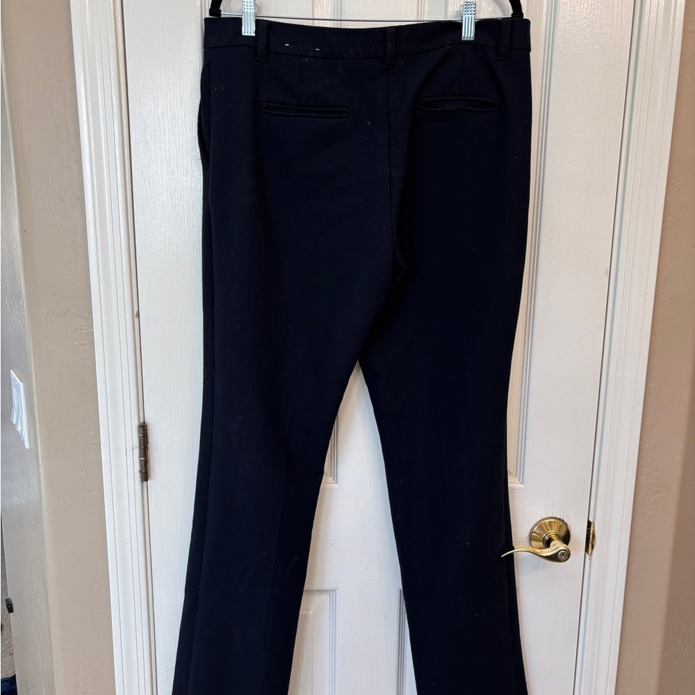 Ann Taylor Navy Dress Pants Lined Career  Neutral Basic Women’s 12 Tall - Picture 2 of 6